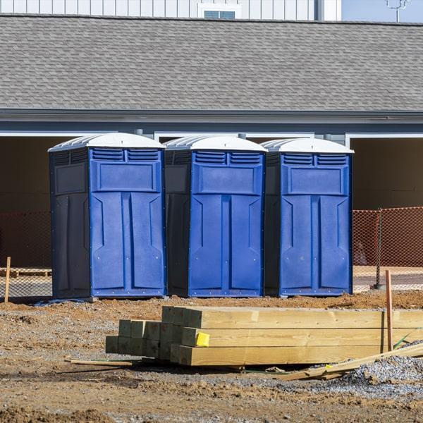 Heavy-duty construction site porta potty in Gettysburg, Pennsylvania